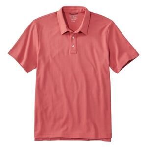 NWT L.L. Bean Pique Polo Shirt Slightly Fitted 3XL Rust Orange Preppy Classic
